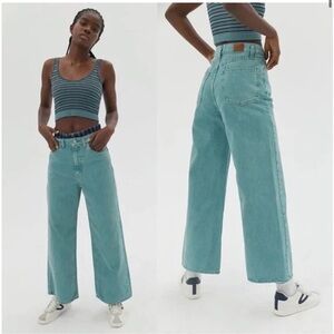 H11 Urban Outfitters BDG High & Wide Light Blue Colored Denim Jeans